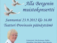 Alla Bergen -Muistokonsertti 2012